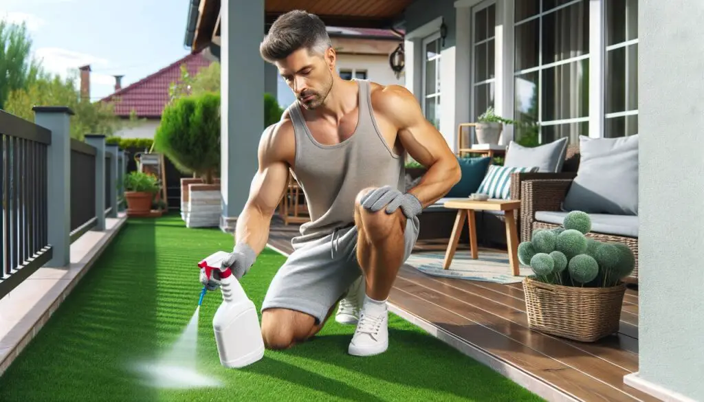 how to clean artificial grass carpet with vinegar